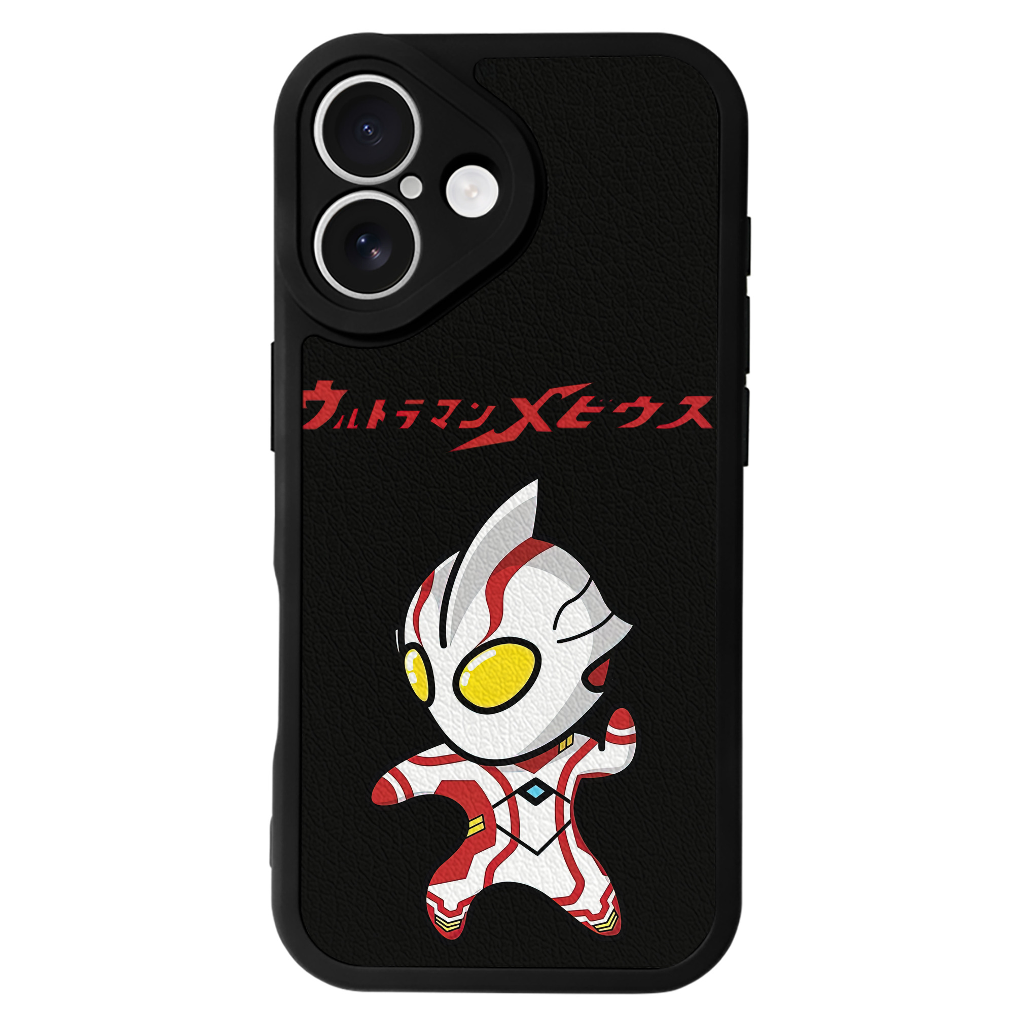 （画像用） ウルトラマン Ultraman 【iPhone 16シリーズ対応】シリコンスマホケース（レザー調） 材質：シリコン